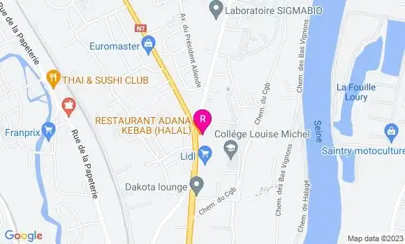 Localisation Adana Kebab