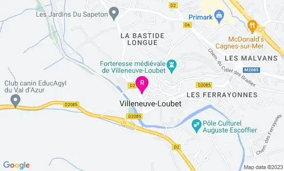 Localisation Brasserie Les Platanes