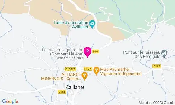 Localisation Restaurant  La Maison Vigneronne