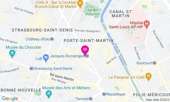 Localisation Brasserie Le Relais Magenta
