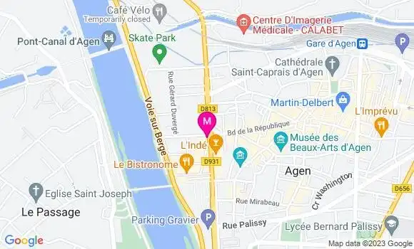 Localisation Pizzeria La Traviata