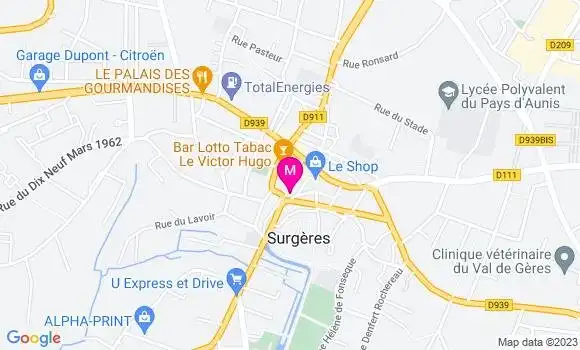 Localisation Restaurant  Le Français