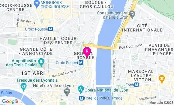 Localisation Restaurant Gastronomique La Mère Brazier