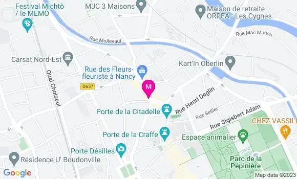 Localisation Restaurant  La Mercerie