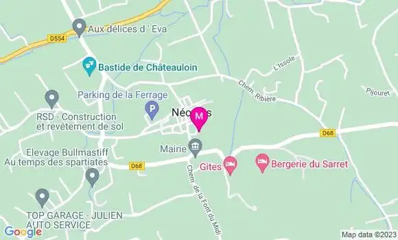 Localisation Restaurant  Les Vignes d