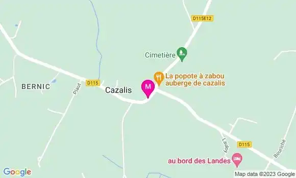 Localisation Auberge de Cazalis
