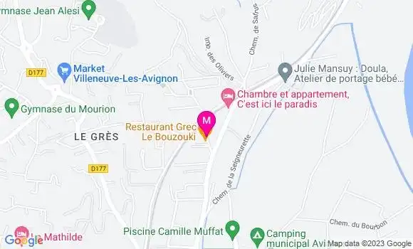 Localisation Restaurant Grec Le Bouzouki