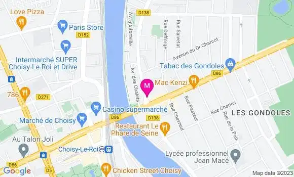 Localisation Pizzeria Da Ricardo