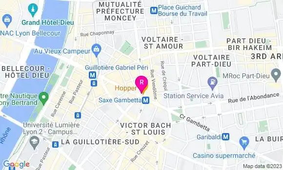 Localisation Restaurant Bar Hopper