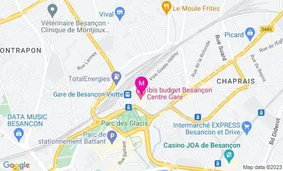 Localisation Brasserie des Voyageurs