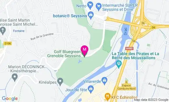 Localisation Restaurant  Golf Bluegreen