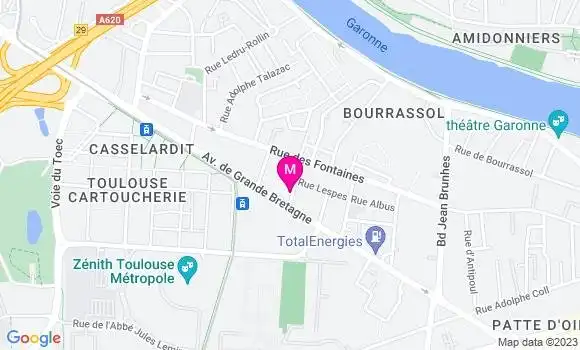 Localisation Restaurant  Le Pain et la Rose