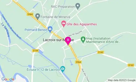 Localisation Restaurant la Fontaine