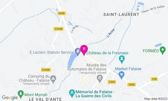 Localisation Restaurant  Le Rozell