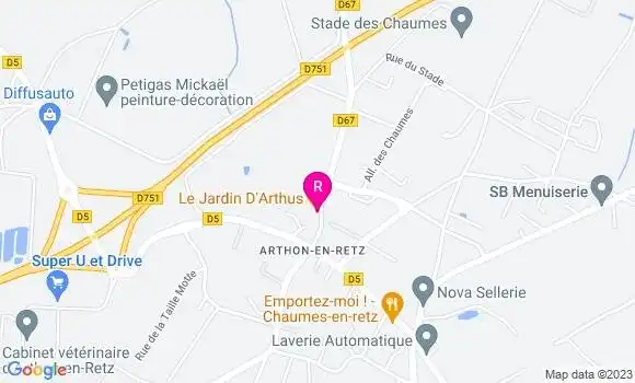 Localisation Restaurant  Le Jardin d