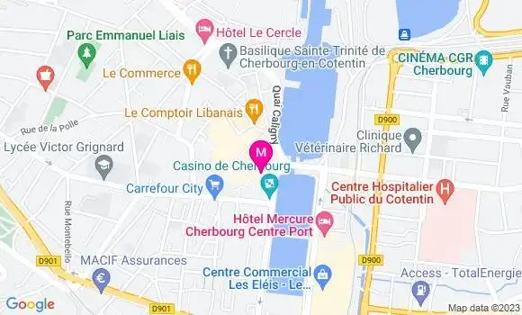 Localisation Restaurant Bar Le 1900