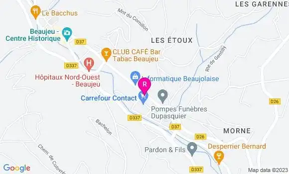 Localisation Pizzeria Le Saint Martin