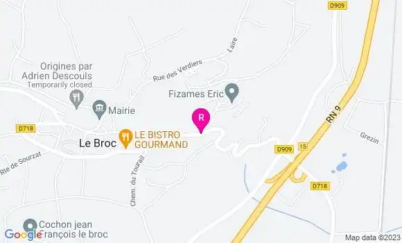 Localisation Restaurant  Le Bistro Gourmand