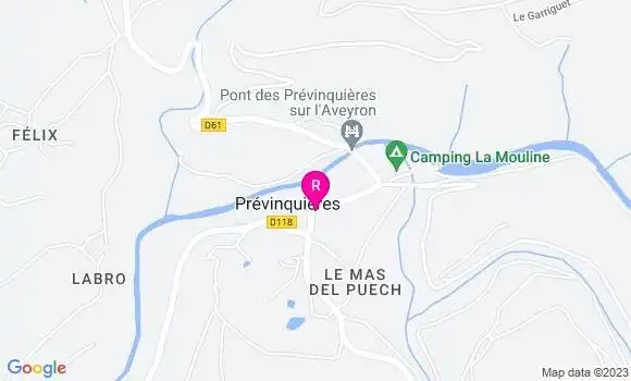 Localisation Restaurant  Le Relais de Prévinquières