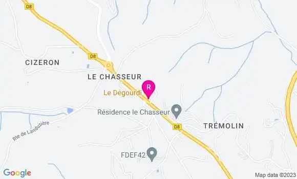 Localisation Restaurant  Le Dégourdi