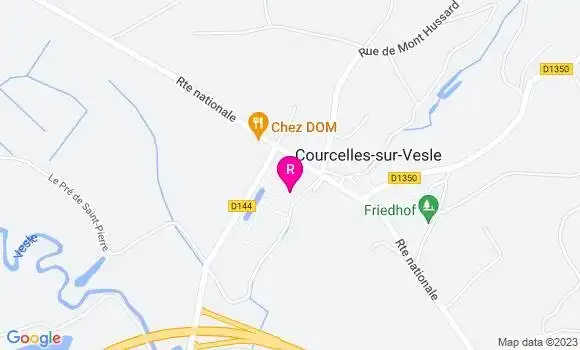 Localisation Restaurant  Château de Courcelles