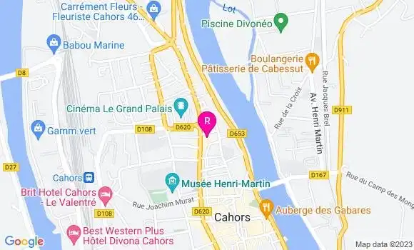 Localisation Brasserie Le Bordeaux
