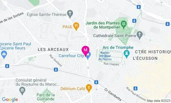 Localisation Restaurant Bar La Cigale