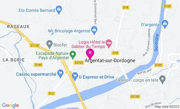 Localisation Brasserie de la Dordogne