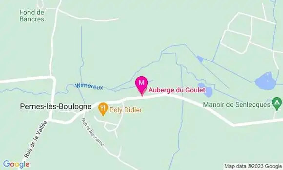 Localisation Auberge du goulet