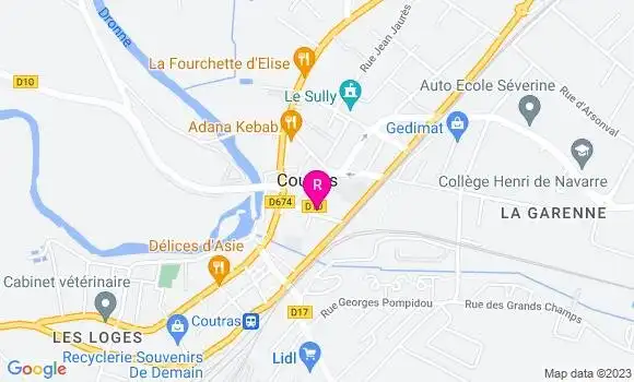 Localisation Restaurant  Le Corterate