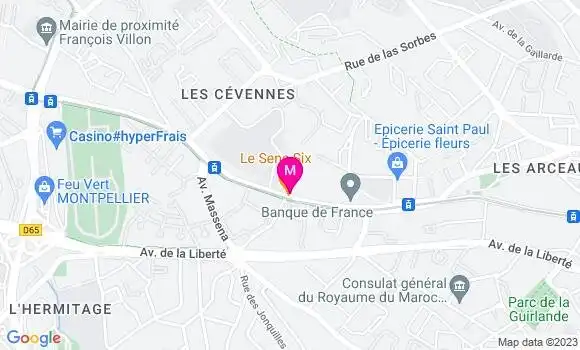 Localisation Restaurant  Le Sens Six