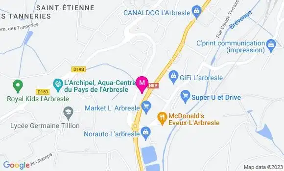 Localisation Restaurant  Guinguet