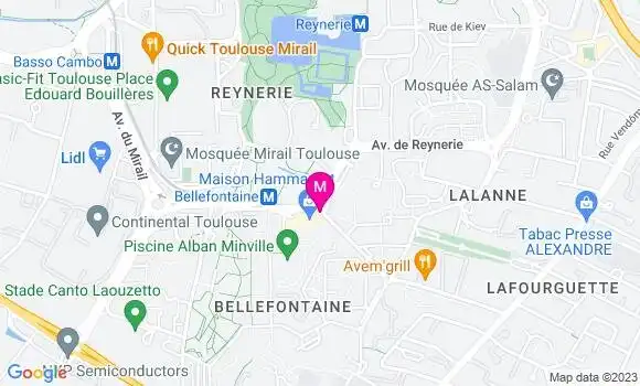 Localisation Brasserie Le Bellefontaine