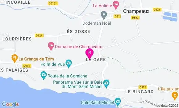 Localisation Restaurant  Au Marquis de Tombelaine