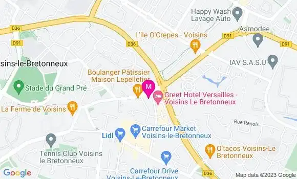 Localisation Restaurant  Le Vendôme