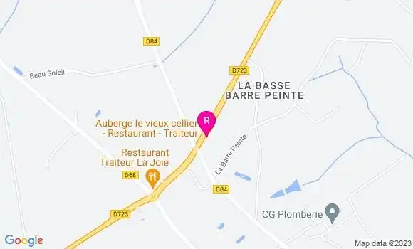 Localisation Auberge le Vieux Cellier