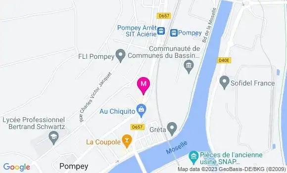 Localisation Restaurant  Le Pompéen