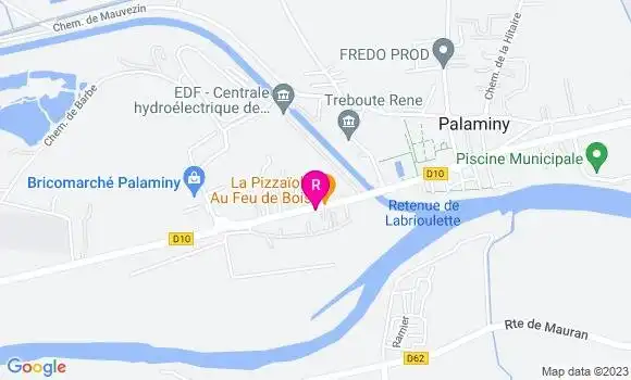 Localisation Auberge du Ramier