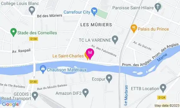 Localisation Restaurant  Le Moulin de la Varenne