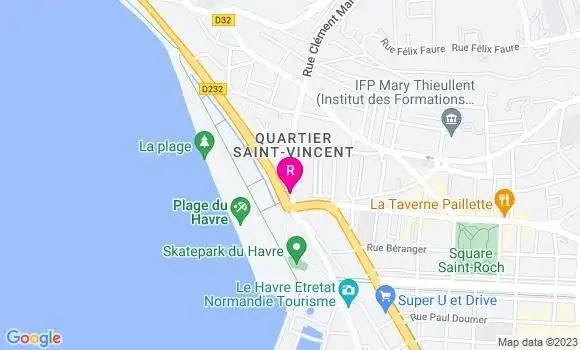 Localisation Restaurant  La Croisette