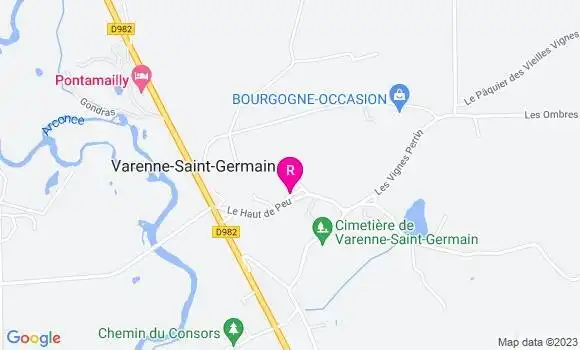Localisation Restaurant  Les Armoises