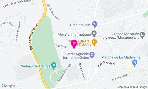 Localisation Brasserie La Cheminée