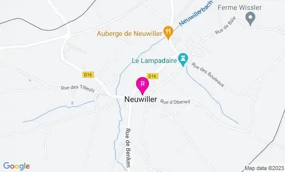 Localisation Restaurant  Geiger Andre Emile