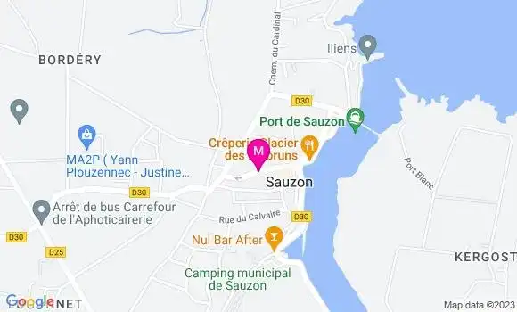 Localisation Restaurant Gastronomique Roz Avel