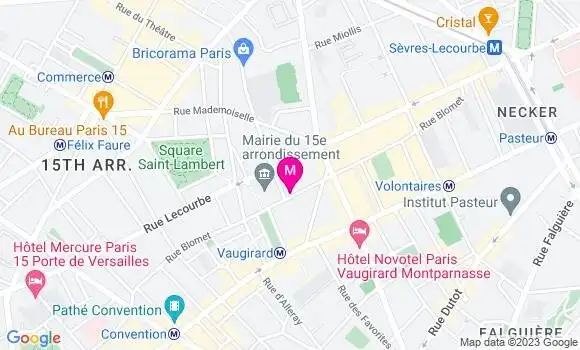 Localisation Restaurant  Le P