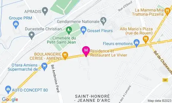 Localisation Restaurant  Le Vivier