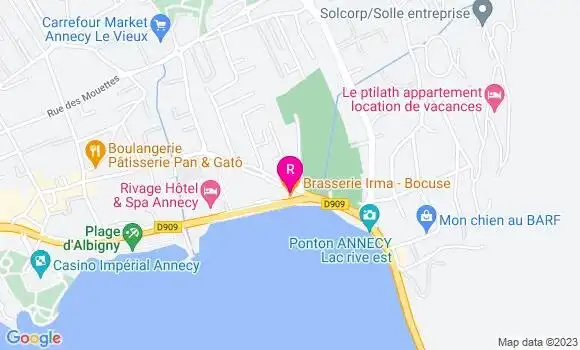 Localisation Brasserie Irma