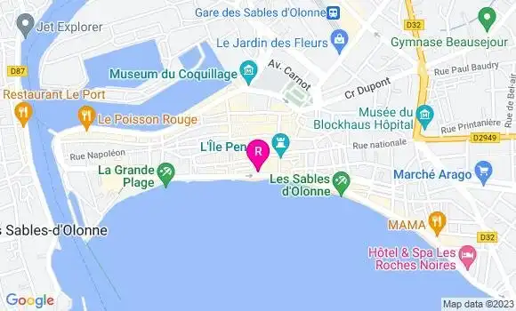 Localisation Café de la Plage