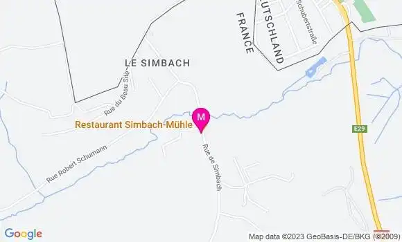 Localisation Restaurant  Simbach Mühle