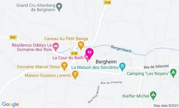 Localisation Auberge des Lavandières